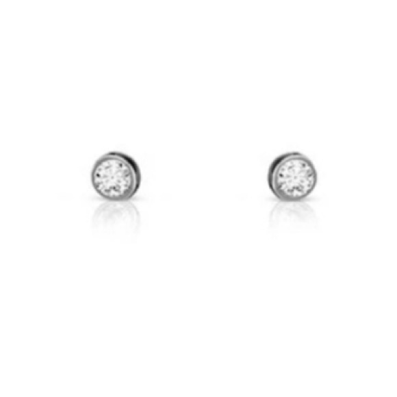KENNETH JAY LANE CZ BEZEL SET BAR NECKLACE AND STUD SET - Picture 3 of 14
